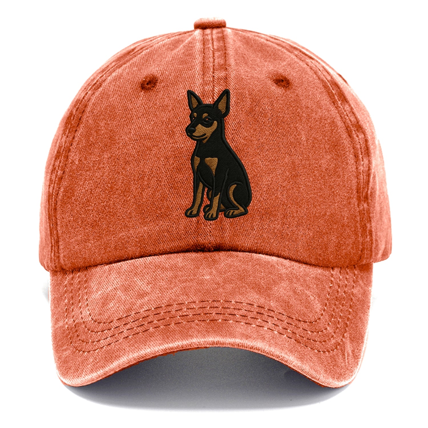 Miniature Pinscher - Black and tan sitti Classic Cap - Terracotta Clay(Orange)