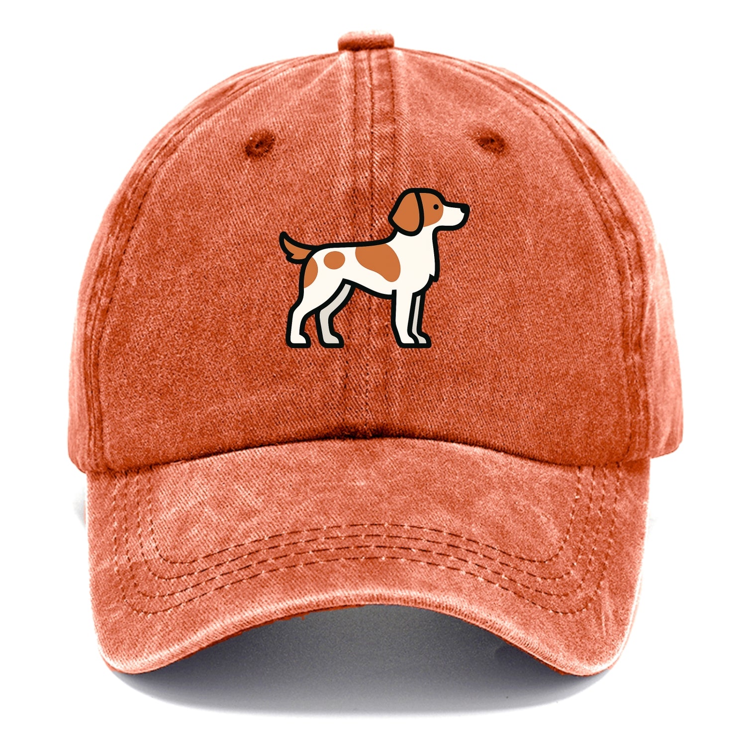Brittany Spaniel - Orange and white flat side profile - Classic Cap - Terracotta Clay(Orange)