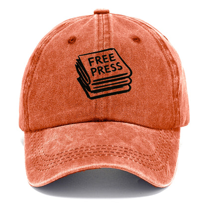 Stack of newspapers - free press bold ink brushstrokes - Classic Cap - Terracotta Clay(Orange)