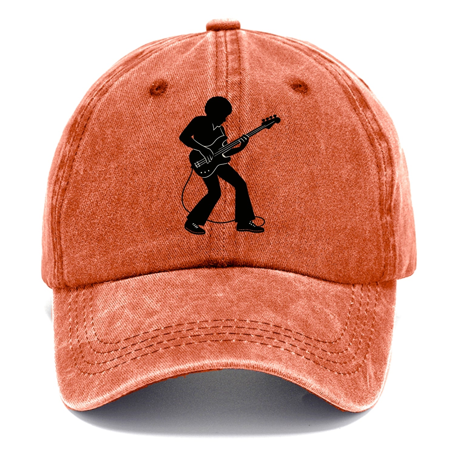 Bass guitarist slap technique - Classic Cap - Terracotta Clay(Orange)