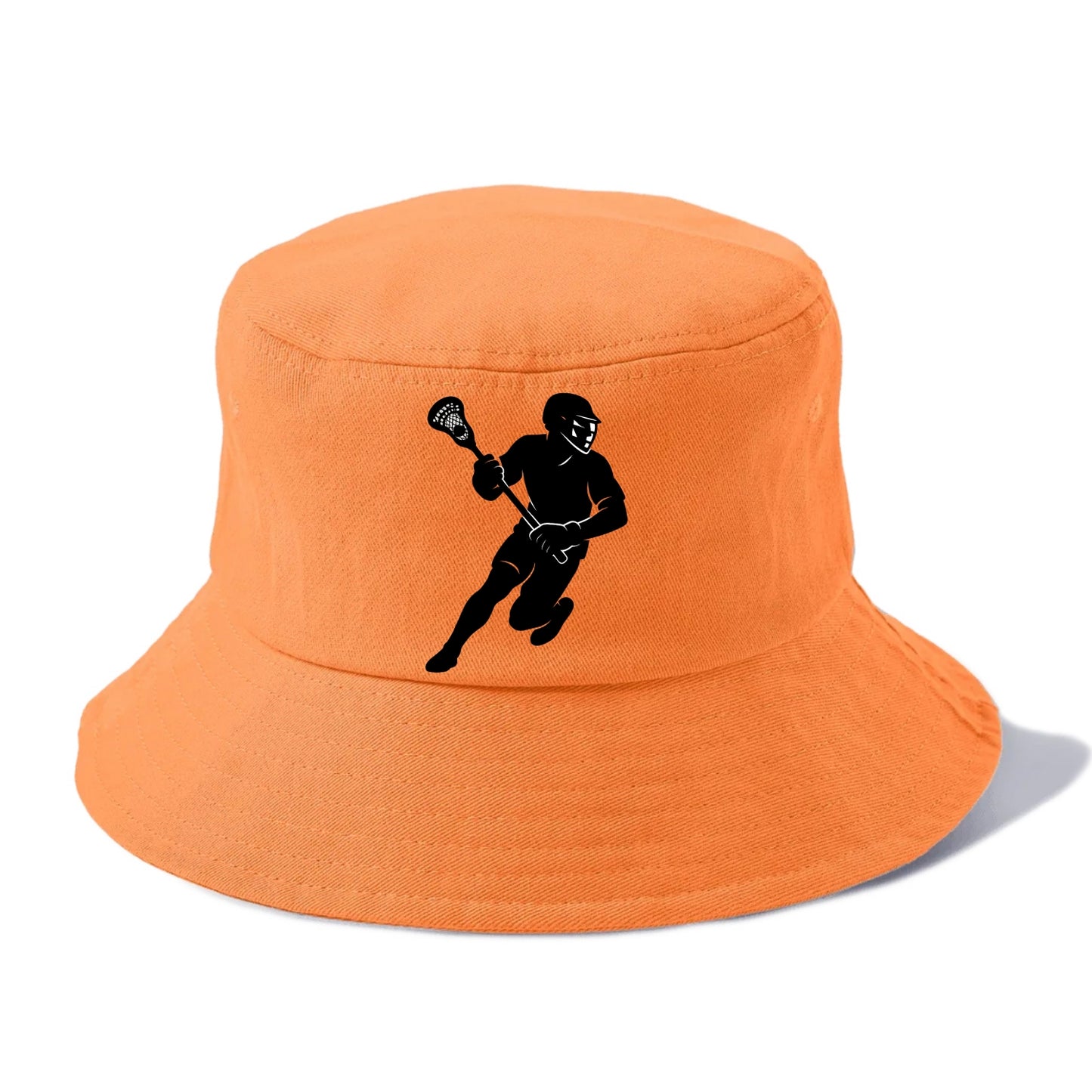 Lacrosse player cradling stick - Bucket Hat - Terracotta Clay(Orange)