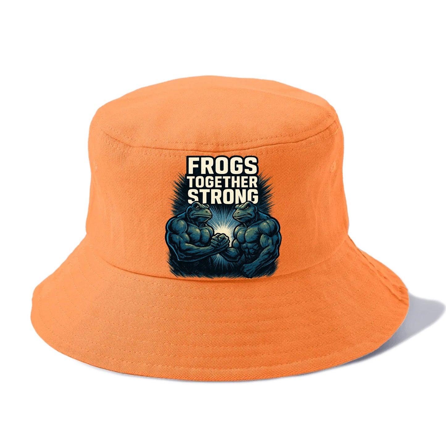 Frogs Together Strong 4 - Bucket Hat - Terracotta Clay(Orange)