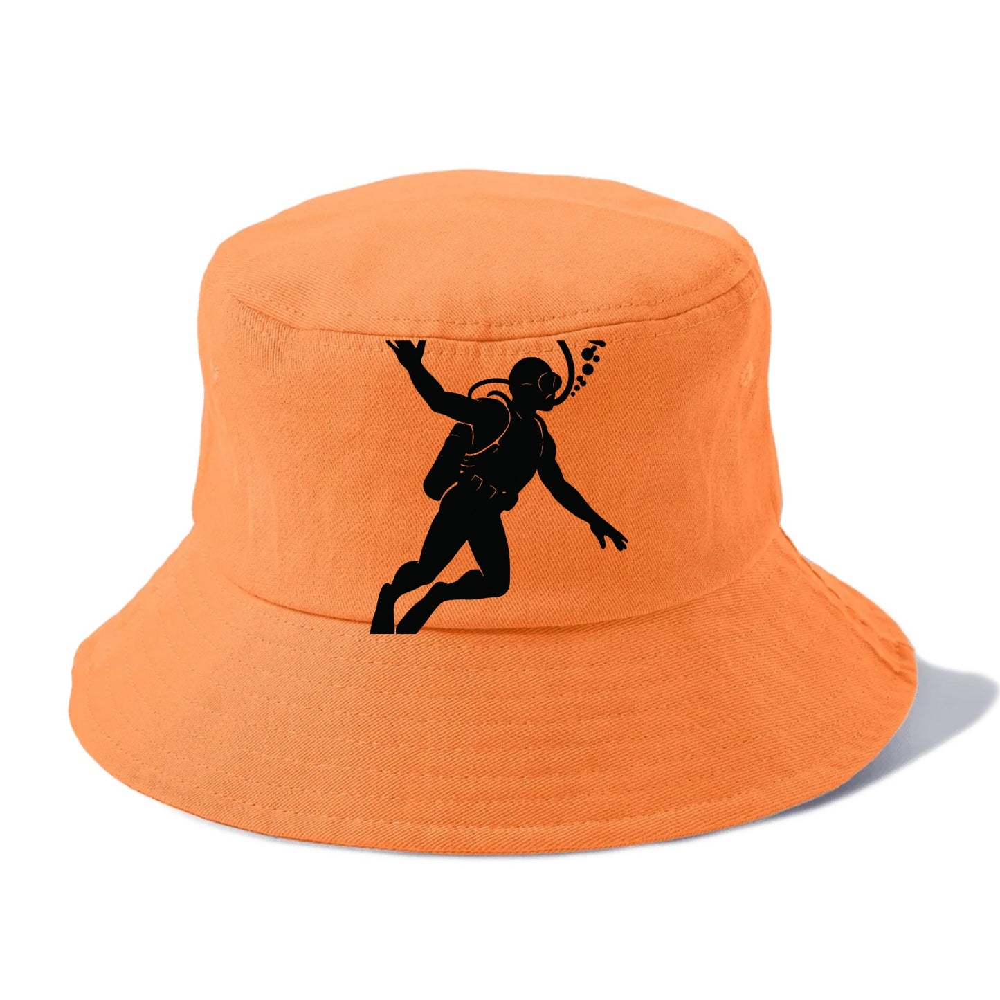 Scuba diver descending with gear - Bucket Hat - Terracotta Clay(Orange)