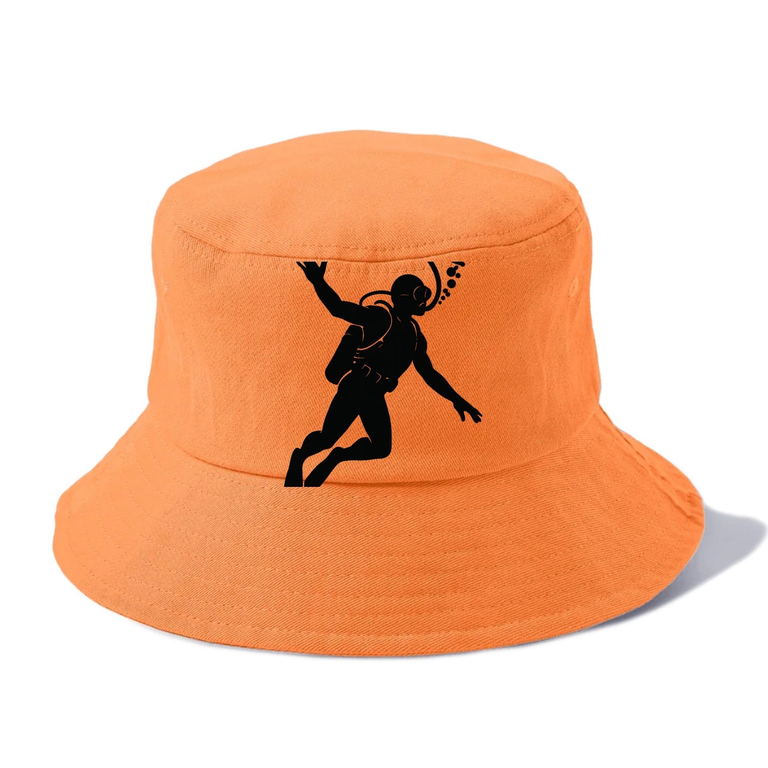 Scuba diver descending with gear - Bucket Hat - Terracotta Clay(Orange)