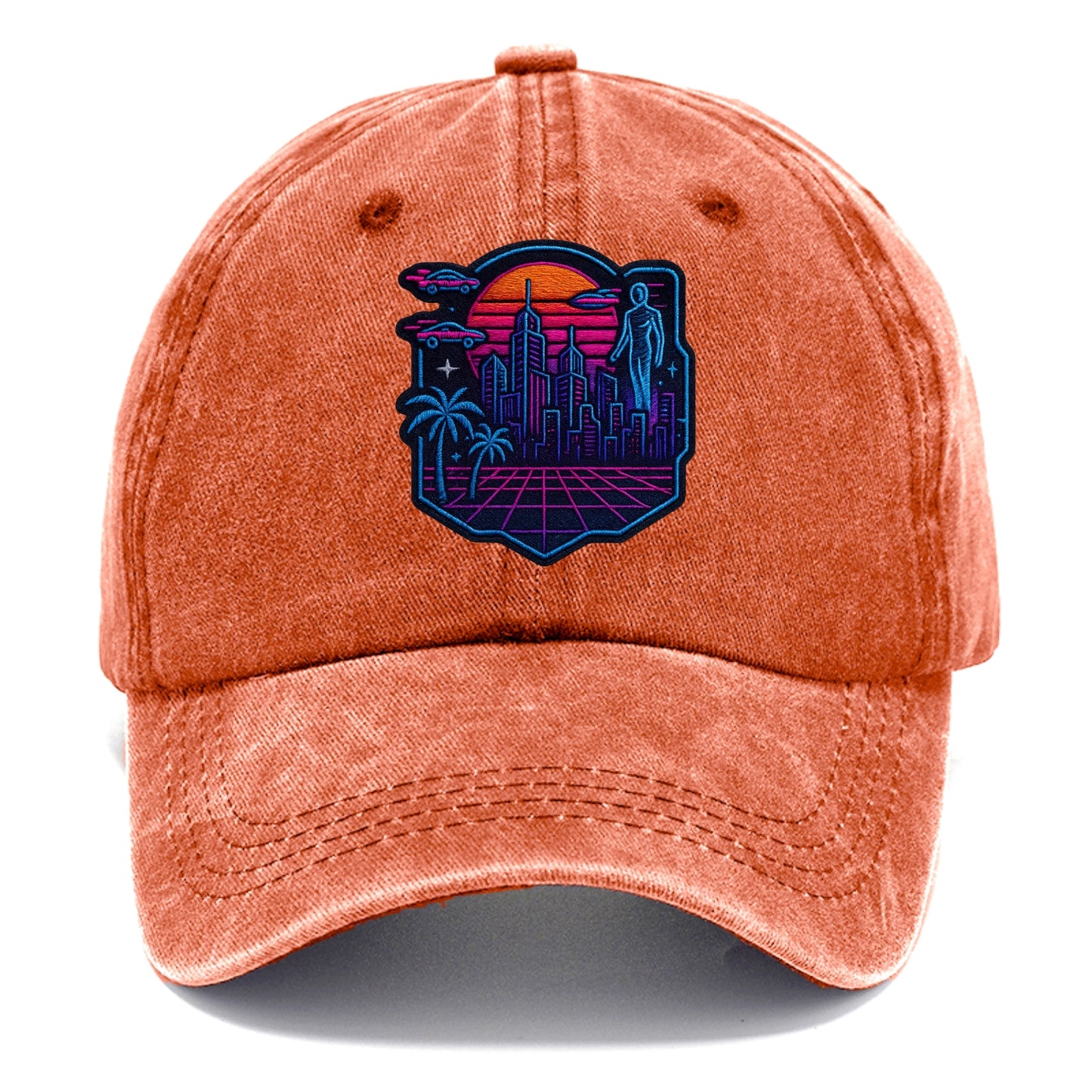 Cyberpunk City - Classic Cap - Terracotta Clay(Orange)