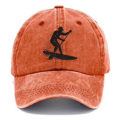 Stand-up paddleboarder on calm water - Classic Cap - Terracotta Clay(Orange)