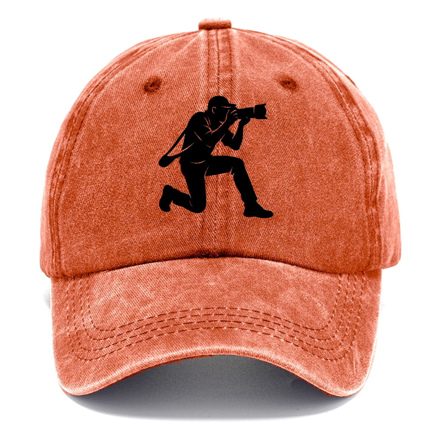 Photographer capturing perfect shot - Classic Cap - Terracotta Clay(Orange)