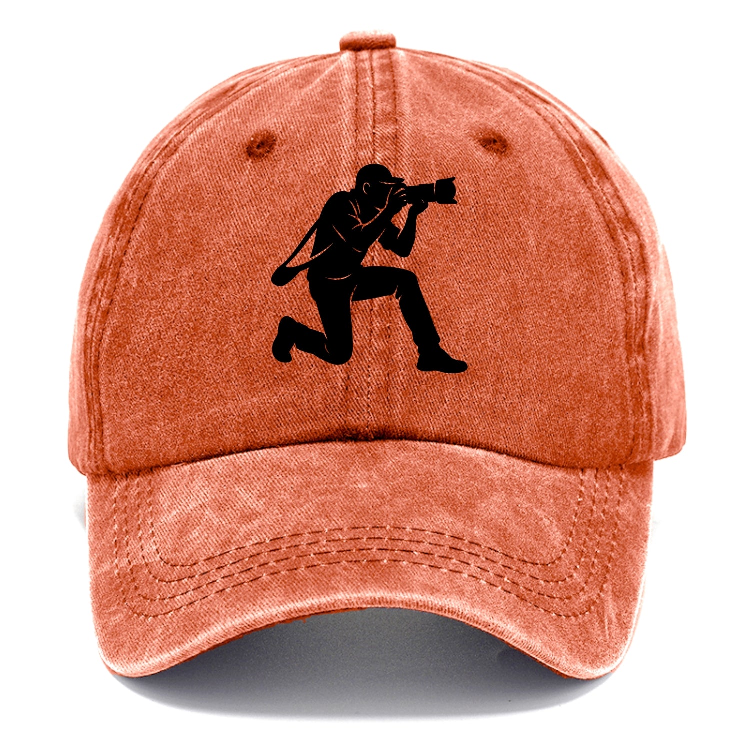 Photographer capturing perfect shot - Classic Cap - Terracotta Clay(Orange)