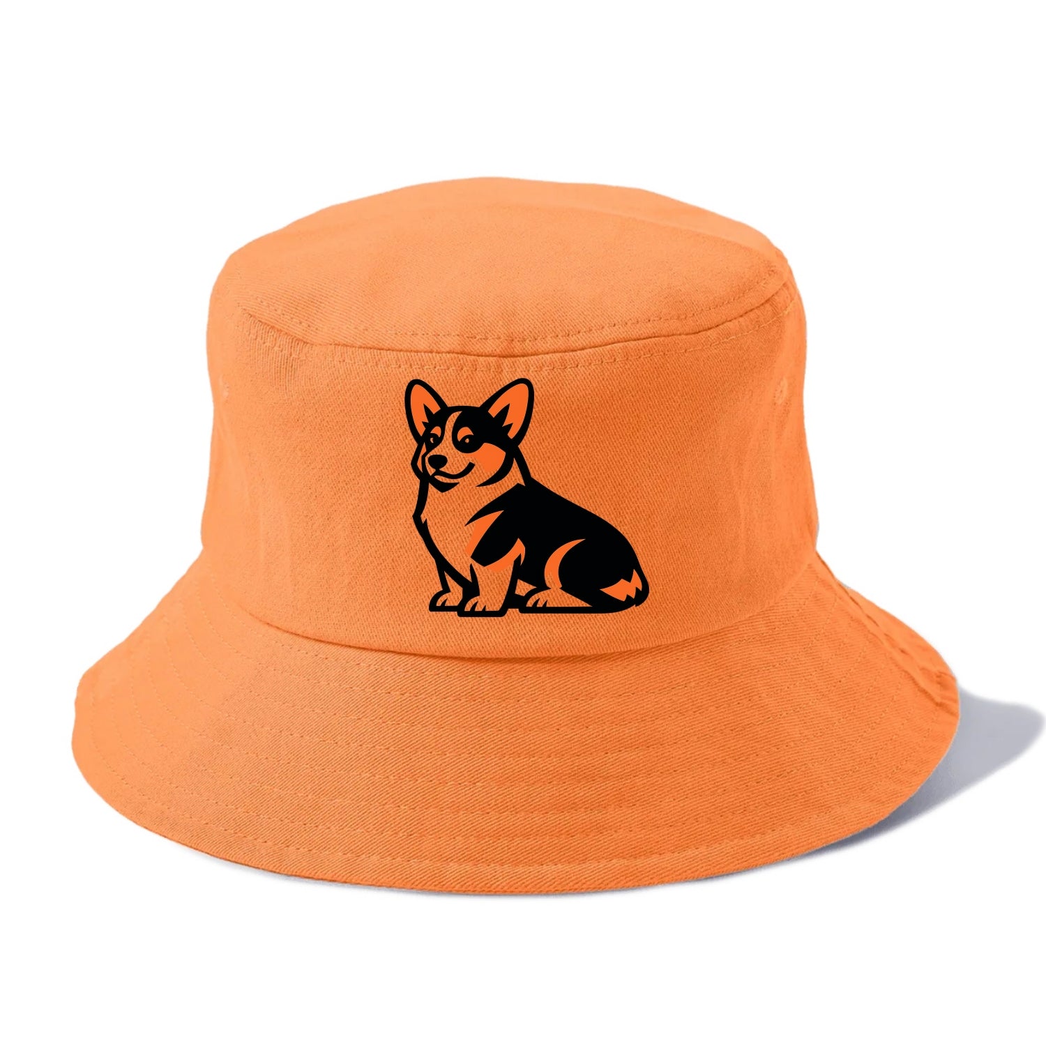 Tricolor Corgi Charm - Bucket Hat - Terracotta Clay(Orange)