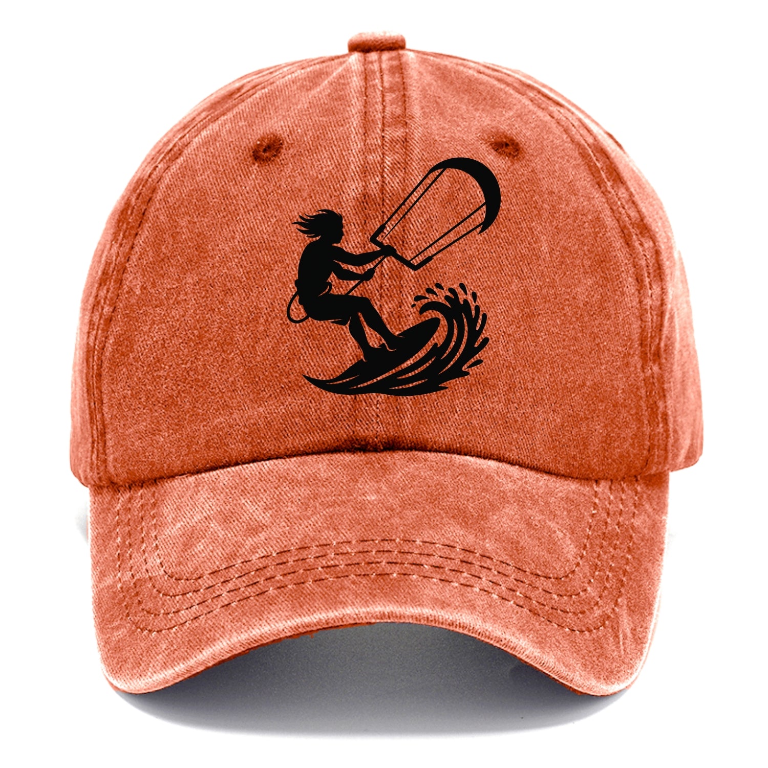 Kite surfer riding wave - Classic Cap - Terracotta Clay(Orange)