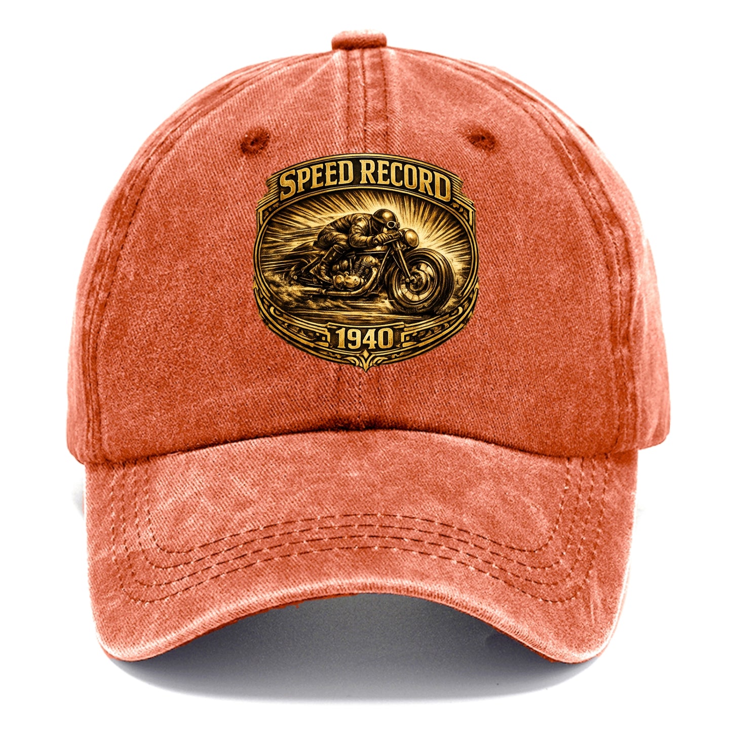 Speed Record Racer - Classic Cap - Terracotta Clay(Orange)