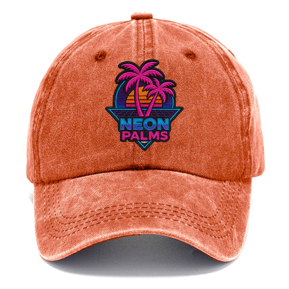 Neon Palms - Classic Cap - Terracotta Clay(Orange)