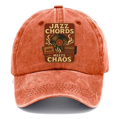 Jazz chords with hyperpop energy - "Jazz Meets Chaos" - unexpected fusion - Classic Cap - Terracotta Clay(Orange)