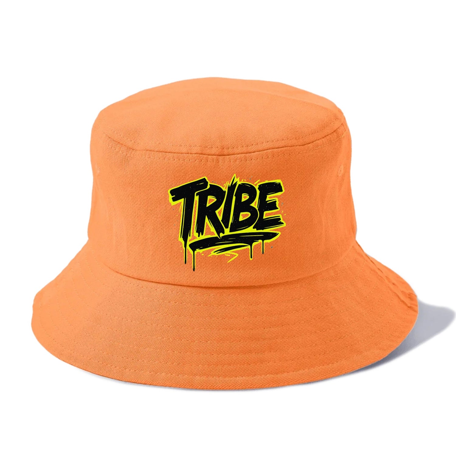 Bold typography design - "TRIBE" - your community, your group - Bucket Hat - Terracotta Clay(Orange)