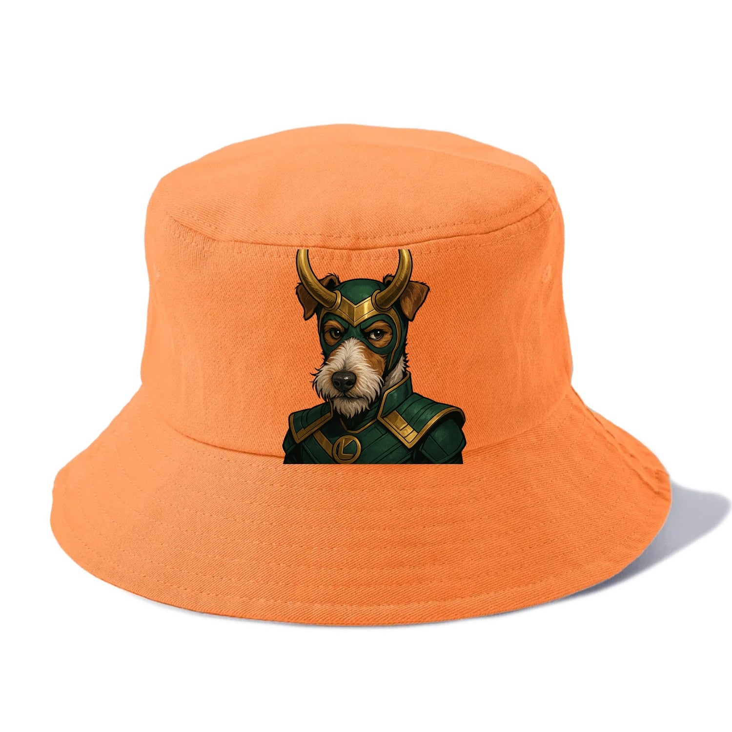 Fox Terrier Loki  - Bucket Hat - Terracotta Clay(Orange)