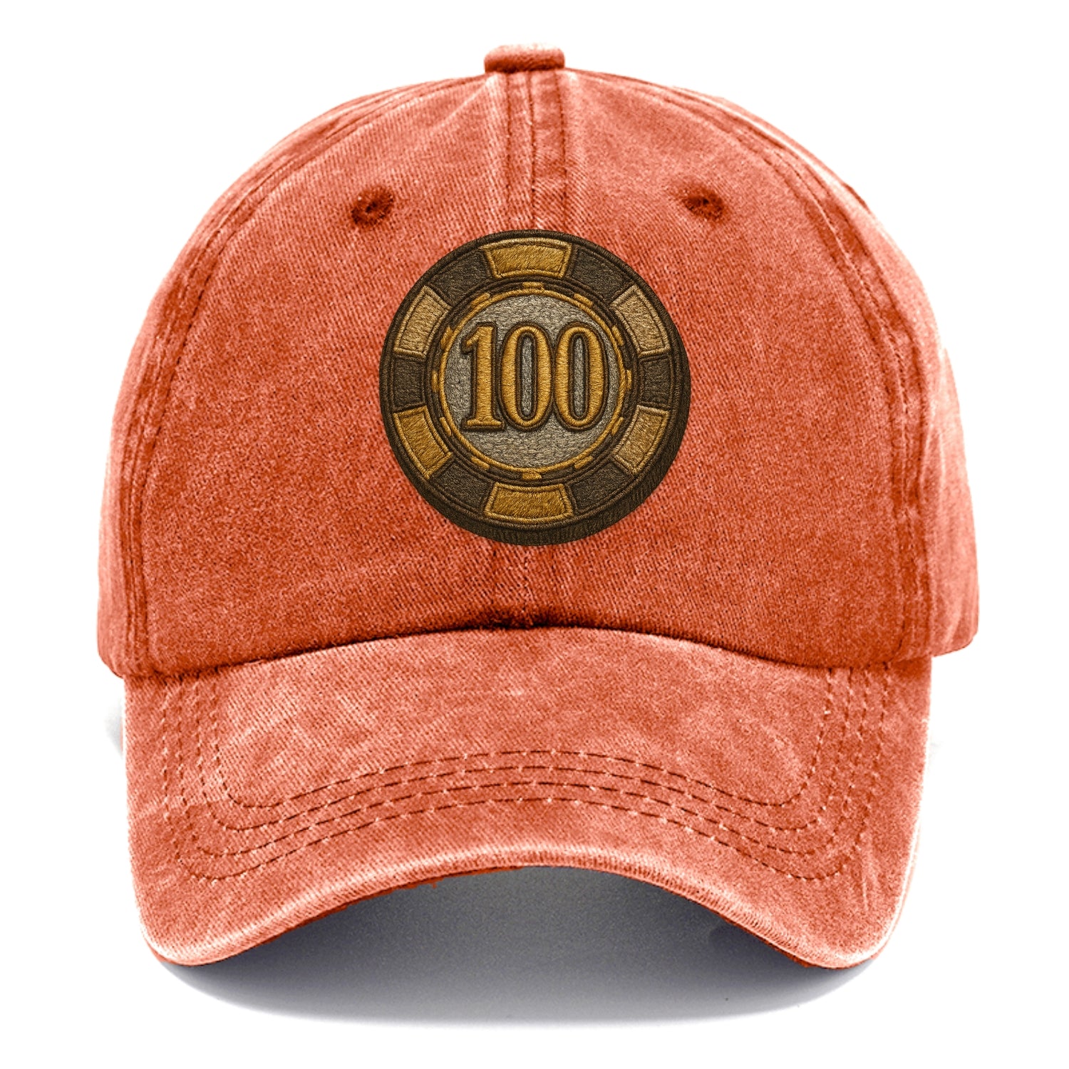 Poker Chip  - Classic Cap - Terracotta Clay(Orange)