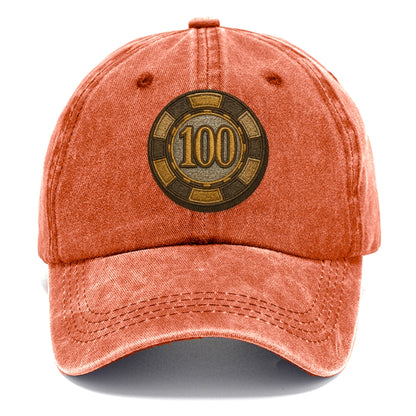 Poker Chip  - Classic Cap - Terracotta Clay(Orange)