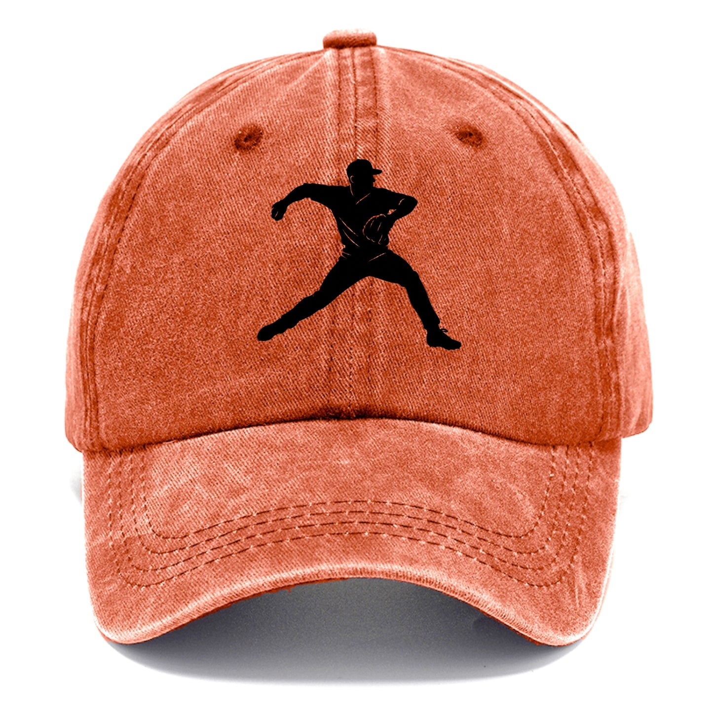 Baseball pitcher wind-up motion - Classic Cap - Terracotta Clay(Orange)