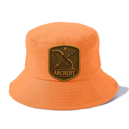 Bow and arrow crossed - archery enthusiast - Bucket Hat - Terracotta Clay(Orange)