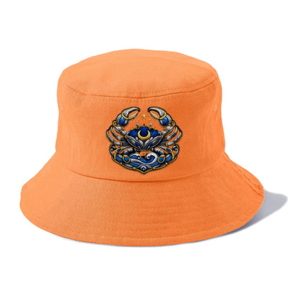 CANCER CRAB - protective crab in silver and blue , water sign - Bucket Hat - Terracotta Clay(Orange)
