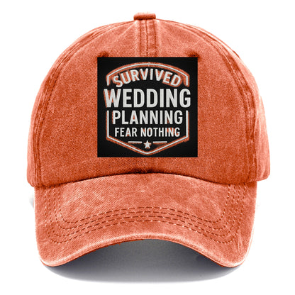 Survived wedding planning, fear nothing - Classic Cap - Terracotta Clay(Orange)