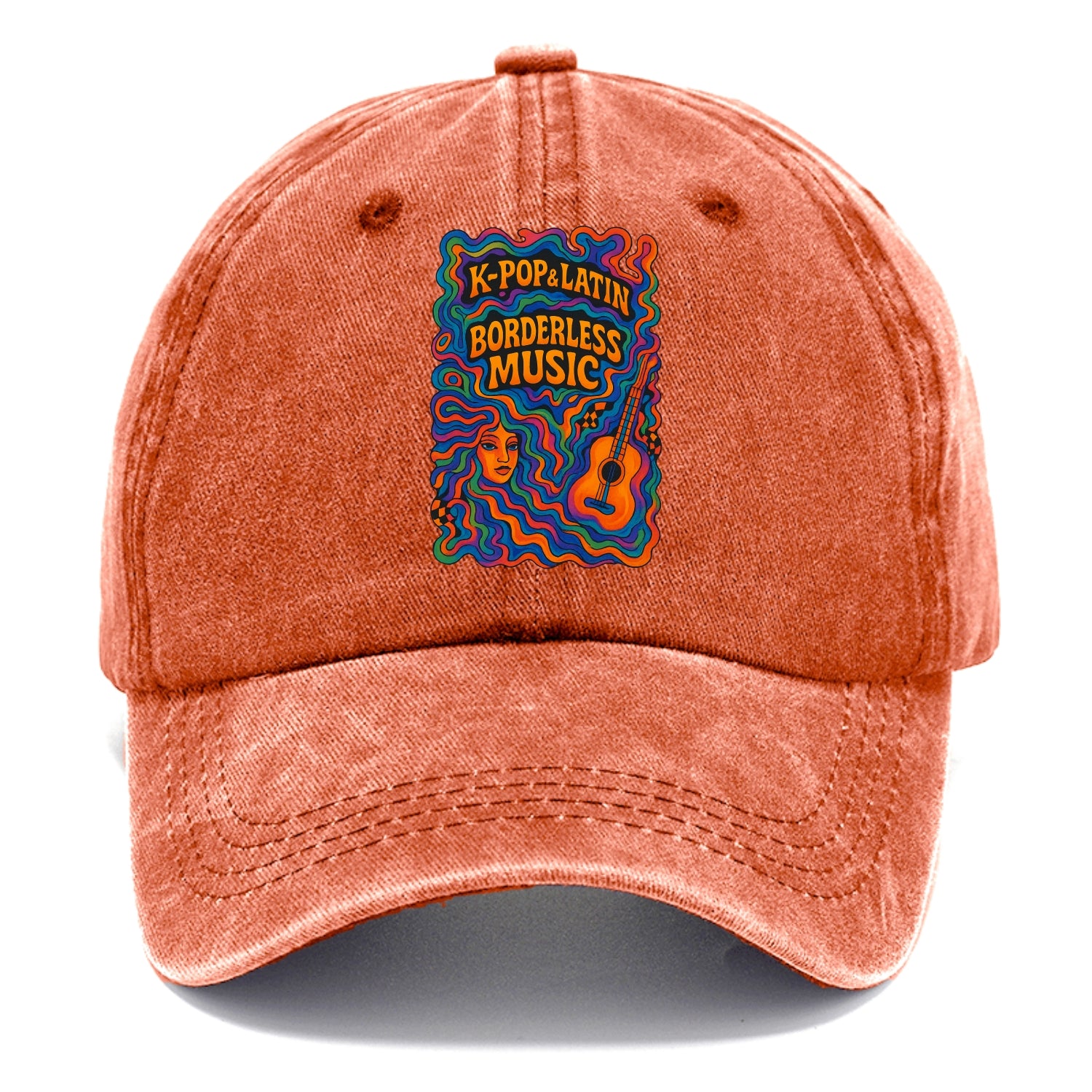 K-Pop and Latin fusion explosion - "Borderless Music" - cross-cultural sounds - Classic Cap - Terracotta Clay(Orange)