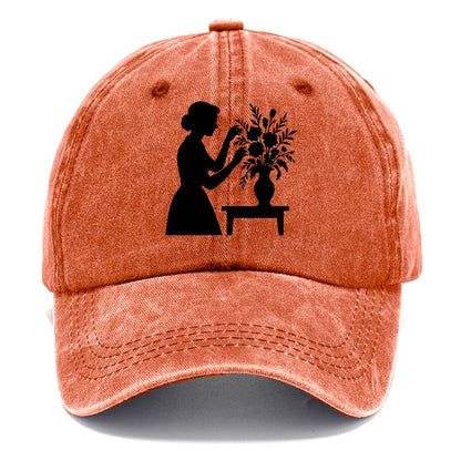 Florist arranging dramatic bouquet - Classic Cap - Terracotta Clay(Orange)