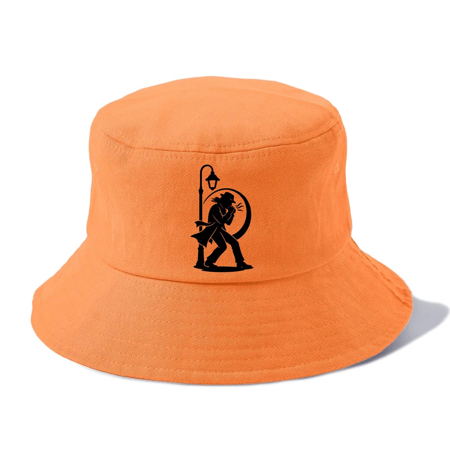 Blues harmonica player under streetlight - Bucket Hat - Terracotta Clay(Orange)