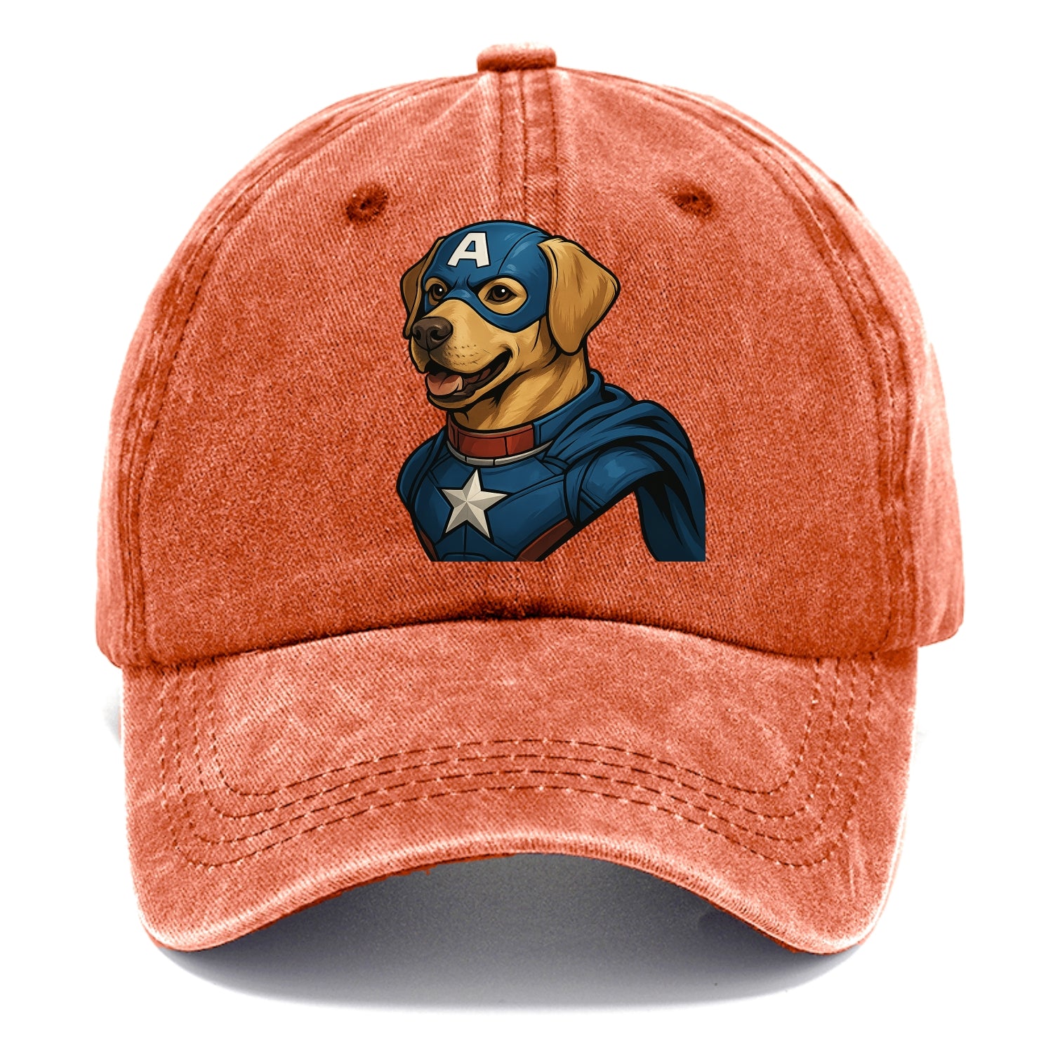 Labrador Patriotic Hero  - Classic Cap - Terracotta Clay(Orange)