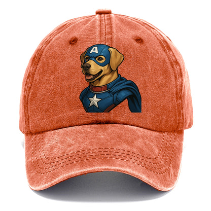 Labrador Patriotic Hero  - Classic Cap - Terracotta Clay(Orange)
