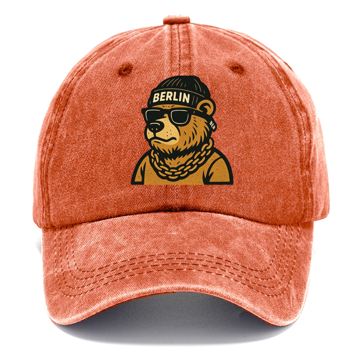 Berlin Bear - Classic Cap - Terracotta Clay(Orange)