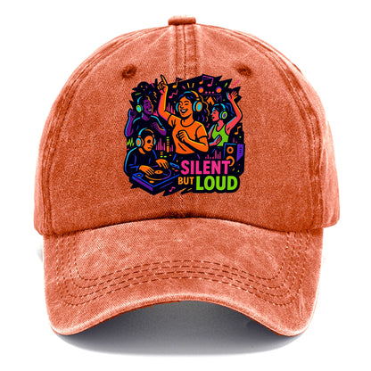 Silent disco dancers with glowing headphones - "Silent But Loud" - unique concert - Classic Cap - Terracotta Clay(Orange)