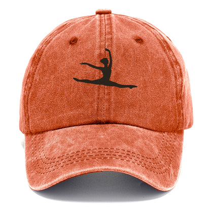 Ballet dancer in grand jete leap - Classic Cap - Terracotta Clay(Orange)