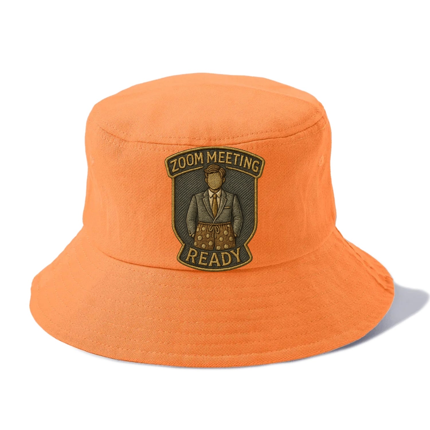 Zoom Meeting Ready  - Bucket Hat - Terracotta Clay(Orange)