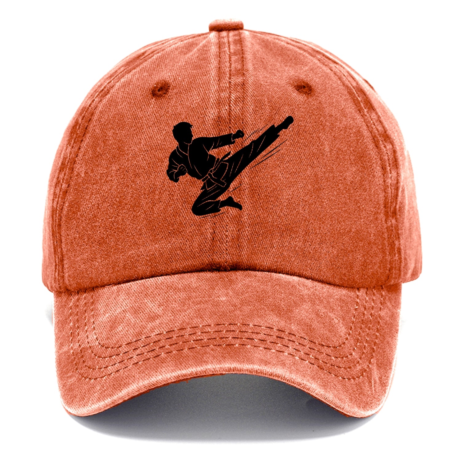Korean taekwondo flying kick - Classic Cap - Terracotta Clay(Orange)