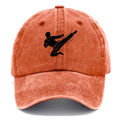 Korean taekwondo flying kick - Classic Cap - Terracotta Clay(Orange)