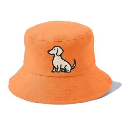 Dachshund - Long body profile view - Bucket Hat - Terracotta Clay(Orange)