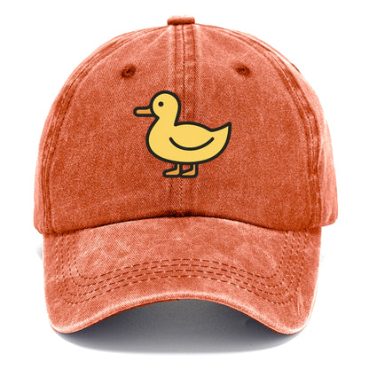 Duck - Yellow mallard flat side profile - Classic Cap - Terracotta Clay(Orange)