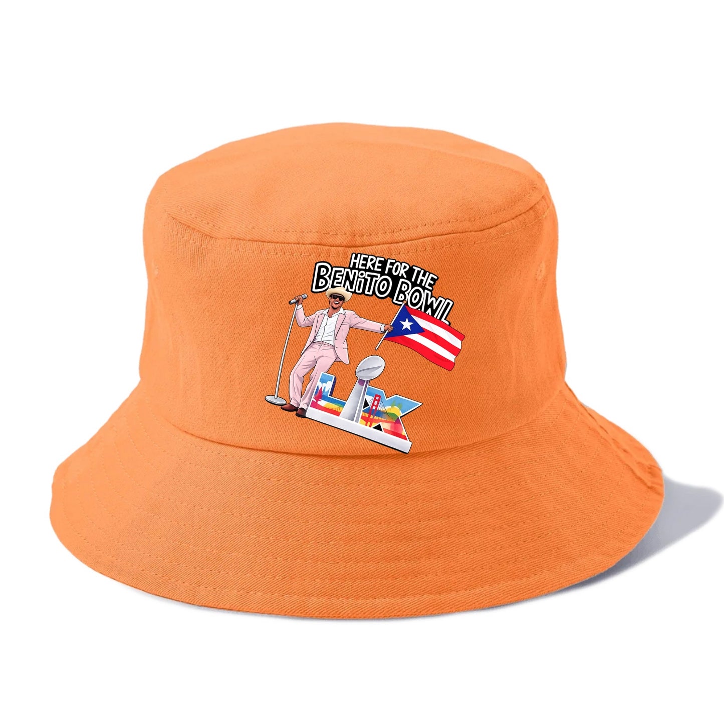 Here For The Bento Bowl - Bucket Hat - Terracotta Clay(Orange)