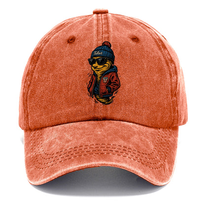 Tulsa Hurricane wearing Tulsa beanie with TU patch - Classic Cap - Terracotta Clay(Orange)