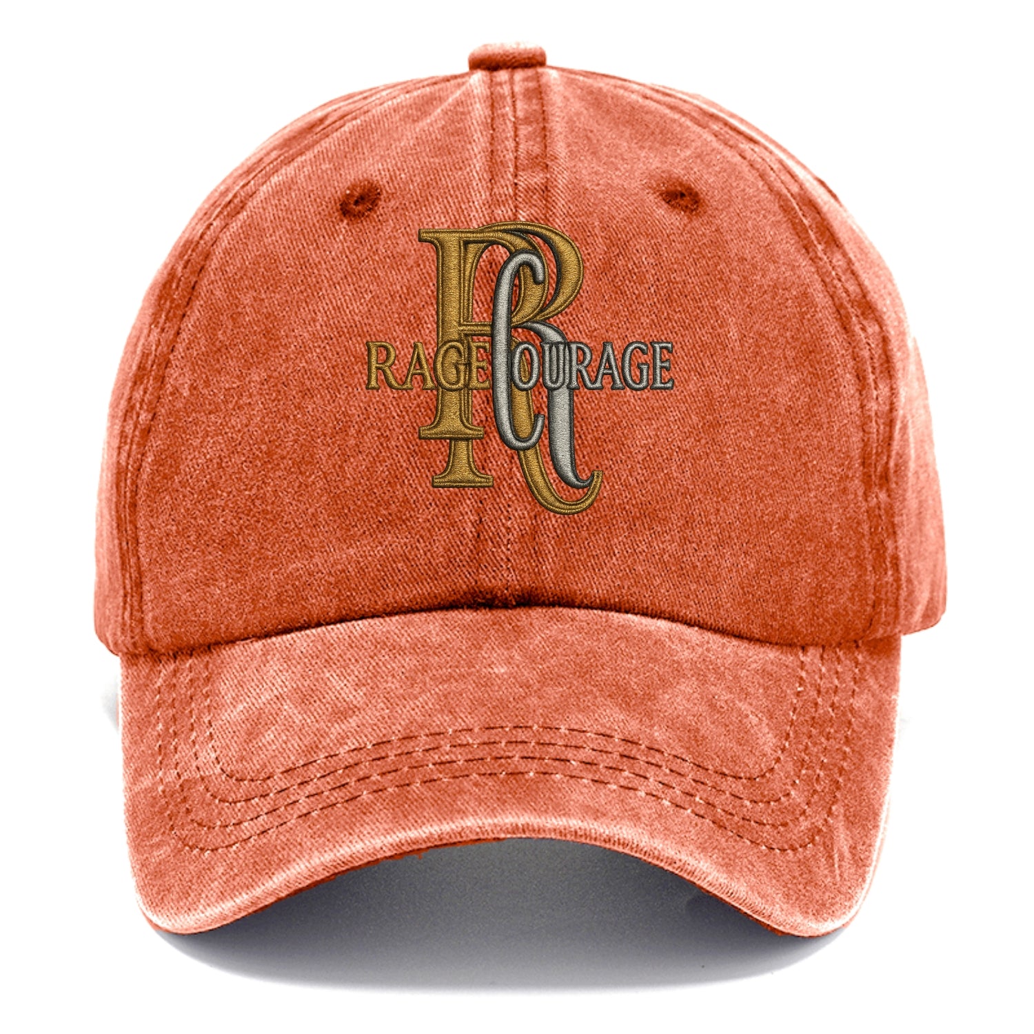 RAGE;COURAGE MODE Warrior Green Hat - Classic Cap - Terracotta Clay(Orange)