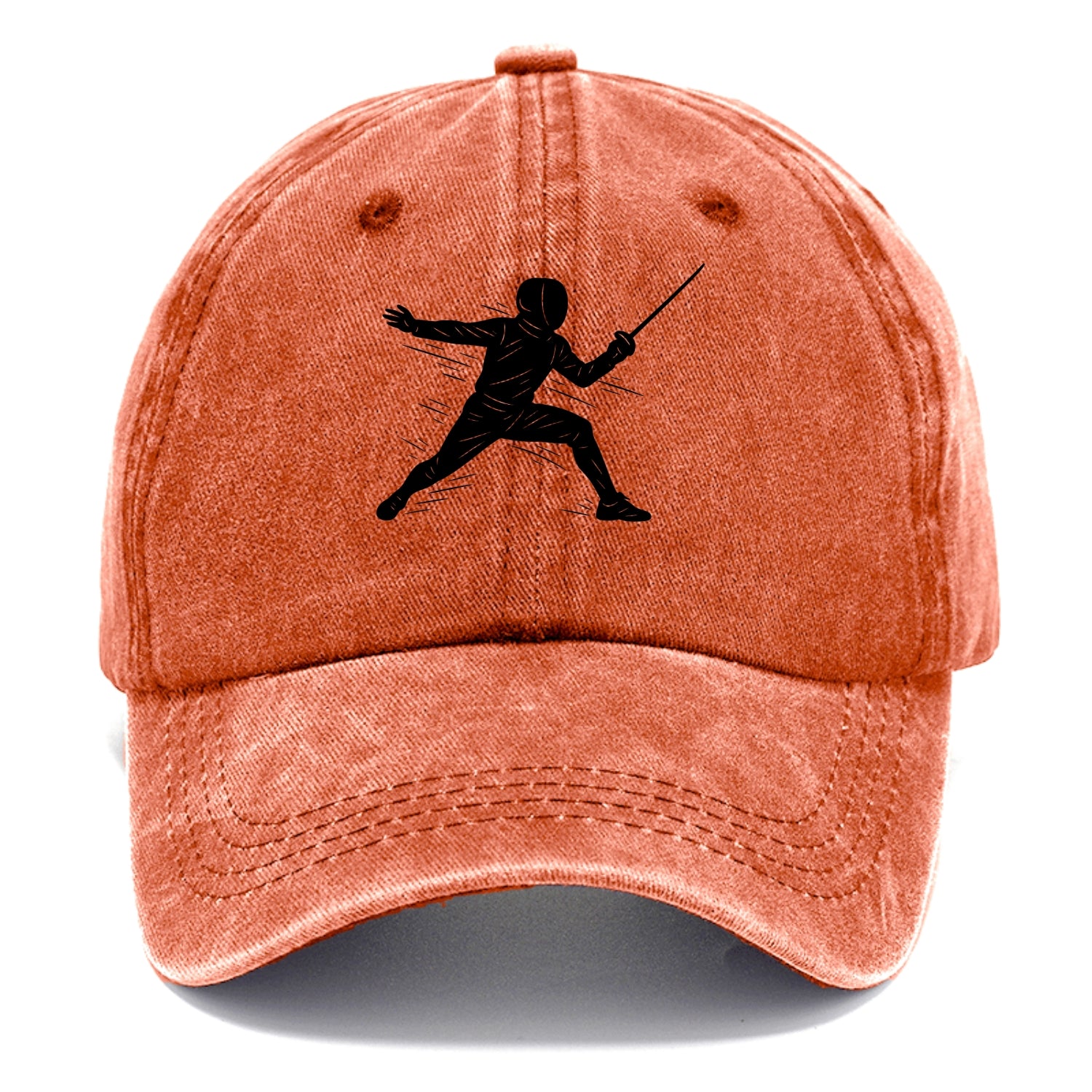 Fencer lunging attack position - Classic Cap - Terracotta Clay(Orange)