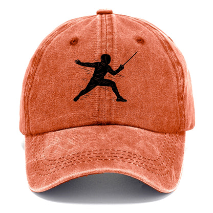Fencer lunging attack position - Classic Cap - Terracotta Clay(Orange)