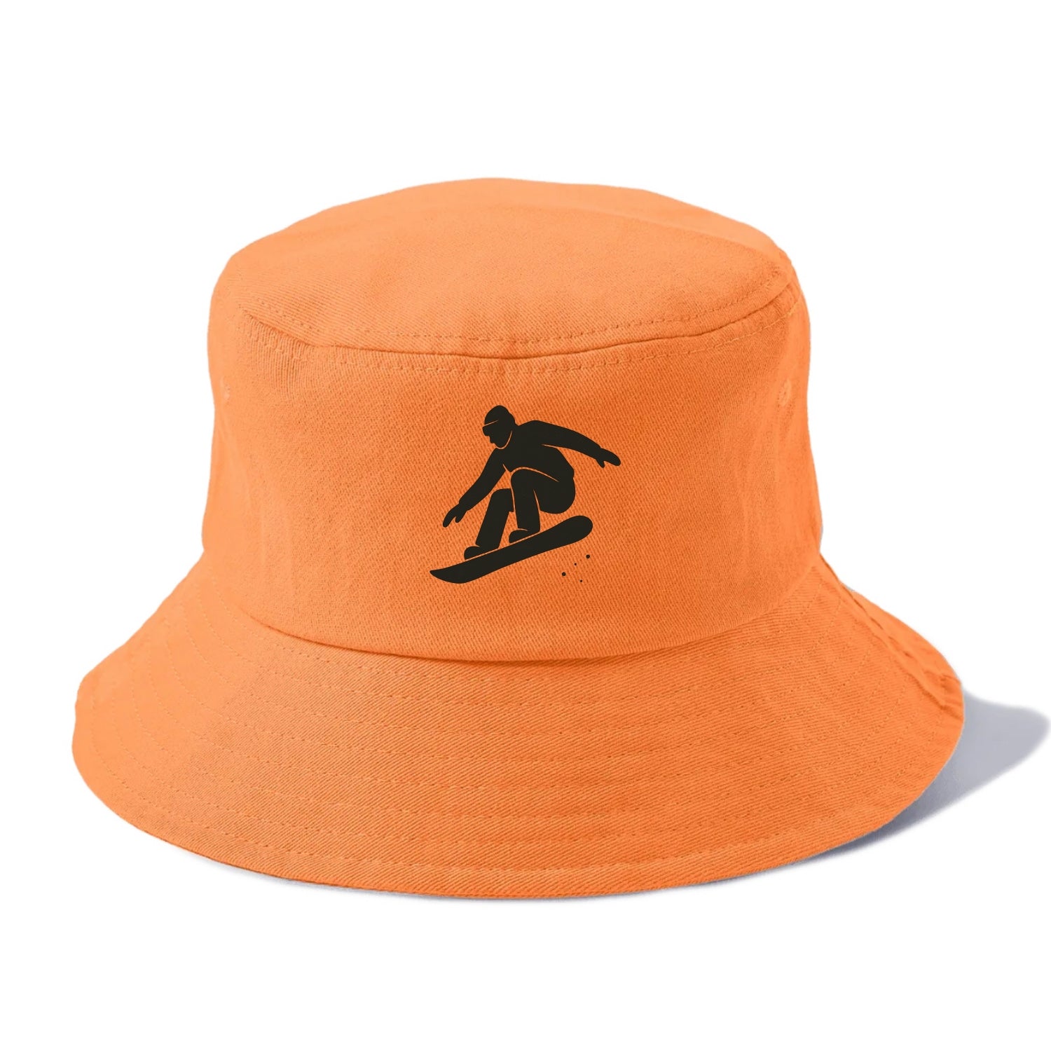 Snowboarder catching air off a jump - Bucket Hat - Terracotta Clay(Orange)