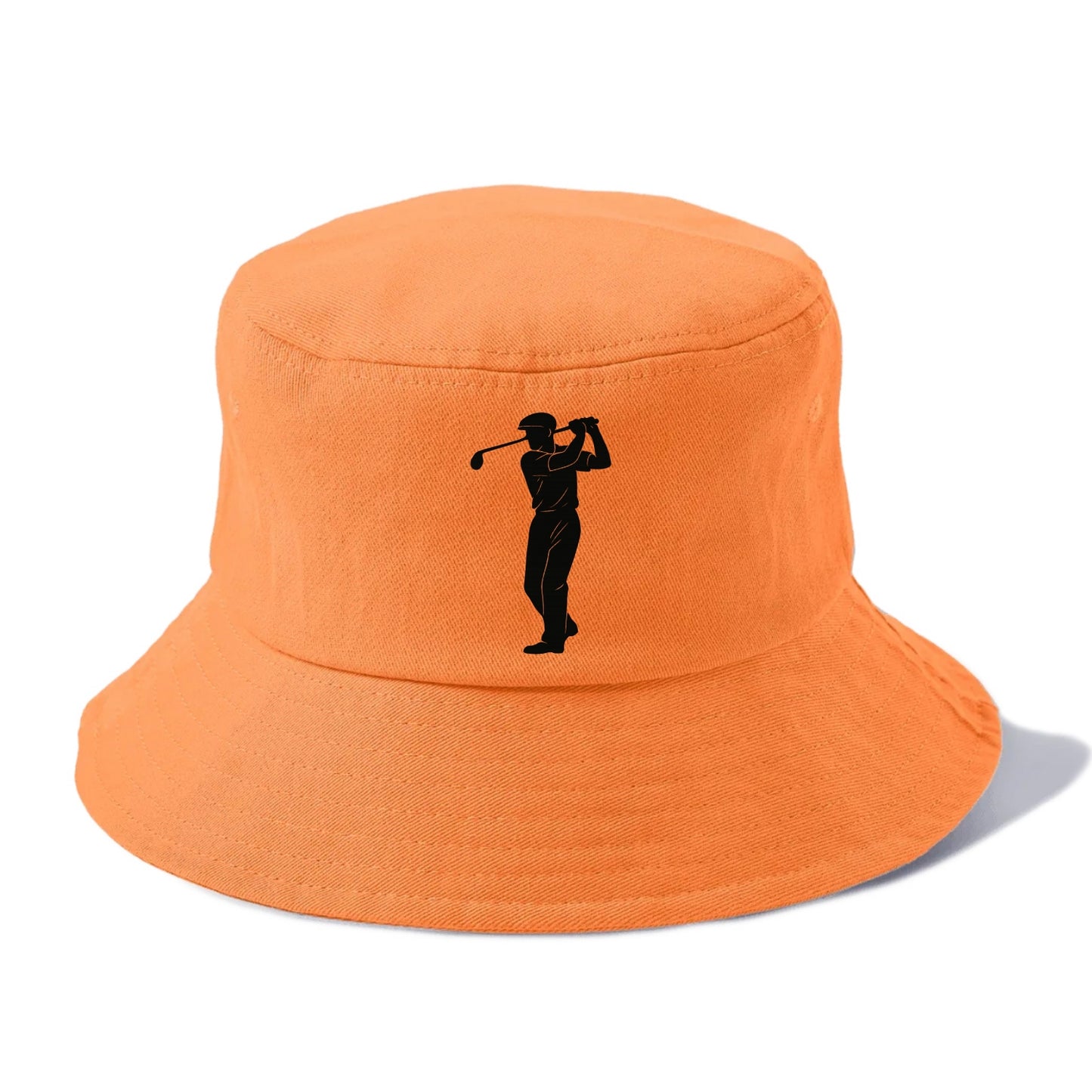 Golfer mid-swing with driver - Bucket Hat - Terracotta Clay(Orange)