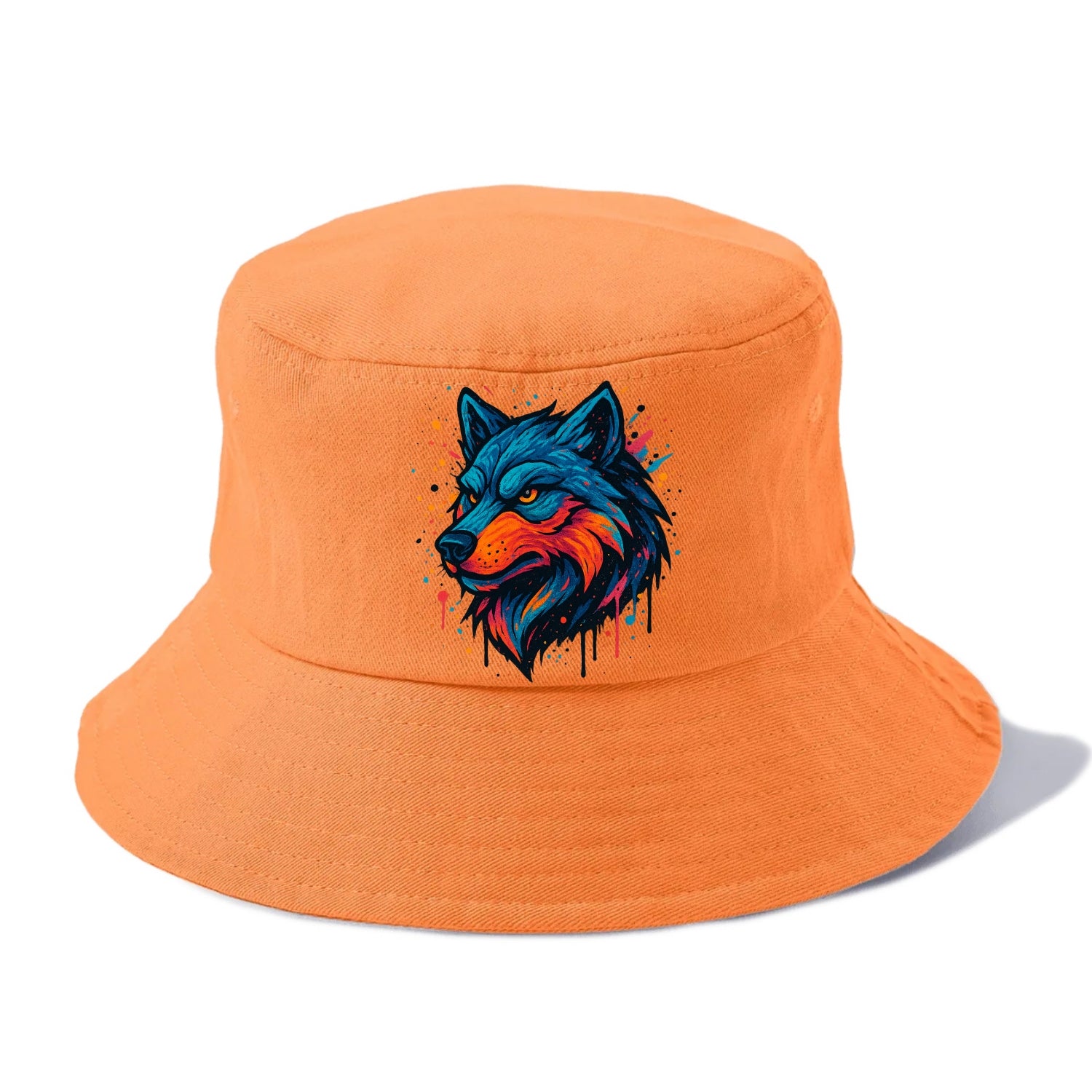 Velvet Wolf Royal  - Bucket Hat - Terracotta Clay(Orange)