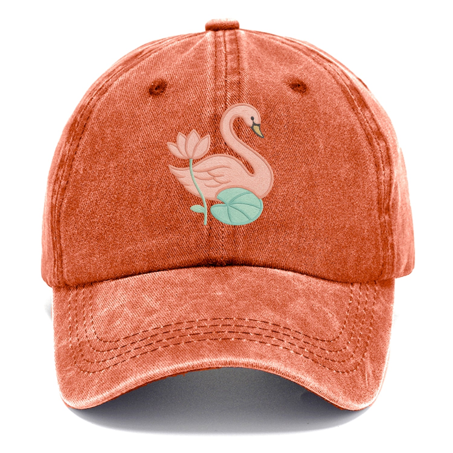 Coral Swan - Classic Cap - Terracotta Clay(Orange)