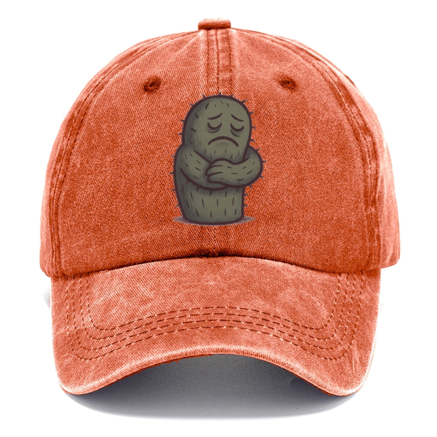 SINGLE IS VALID | Content cactus hugging itself - Classic Cap - Terracotta Clay(Orange)