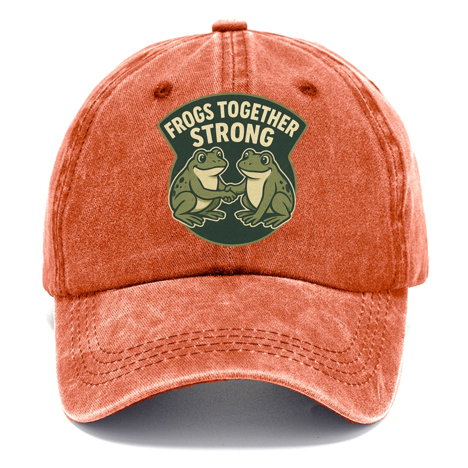 Frogs Together Strong 3 - Classic Cap - Terracotta Clay(Orange)