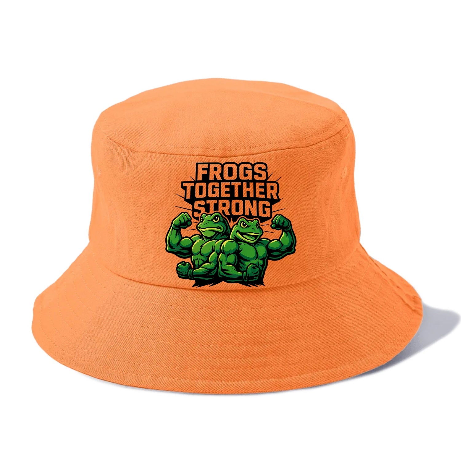 Frogs Together Strong - Bucket Hat - Terracotta Clay(Orange)
